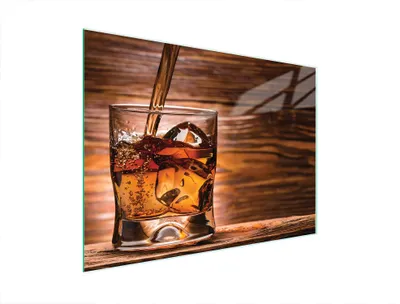 Produktbild von Glasschneidebrett 40x30 Whisky
