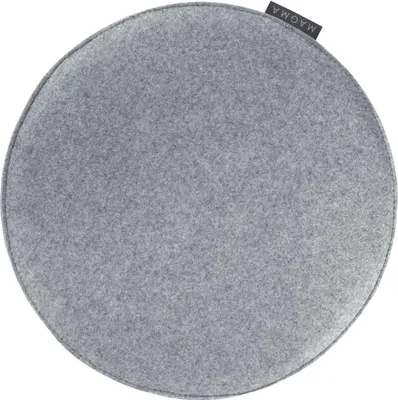 Zdjęcie produktu dla Poduszka do siedzenia Magma Avaro filcowa okrągła szara 35 cm