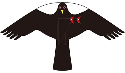 Productafbeelding van Vogelwering vlieger voor tuin en boerderij, bruin