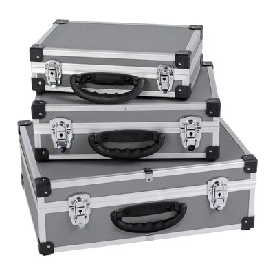 Produktbild von Alukoffer Aluminium-Koffer 3-in-1 Allround Werkzeugkoffer-Set stapelbar