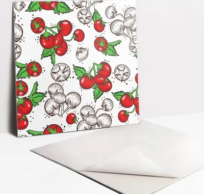 Produktbild von Fliesenaufkleber Set für Bad und Küche - 9 Fliesen Selbstklebend PVC - 30 x 30 - Tomaten