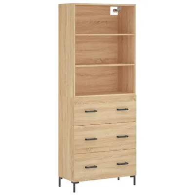 Produktbild von "WINTER SALE"Sideboard/Highboard - elegante Design - Mehrzweckschrank - Sonoma-Eiche 69,5x34x180 cm Holzwerkstoff - Kommoden NEU7874903