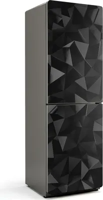 Produktbild von Dreidimensionale Geometrie – Magnetische Kühlschrank Abdeckung – Dekorfolie magnetisch Küche – Kühlschrank Magnet Deko – selbstklebende Magnettafel – Magnetfolie für Kühlschranktür – 60x180 cm