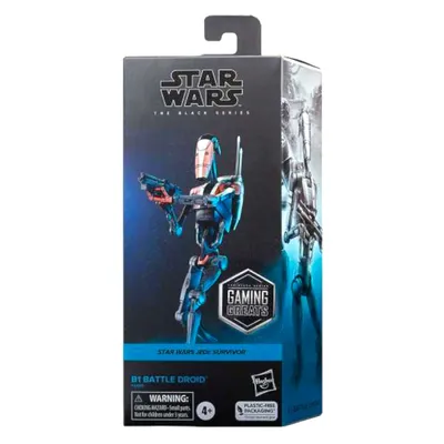 Image de Hasbro F5595 Star Wars Black Series Star Wars Jedi Survivor B1 Battle Droid, Actionfigur mit Waffe und Rucksack, 15 cm