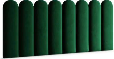 Produktbild von Polsterpaneel ovales WANDPOLSTER Wandkissen Bettkopfteil Wandpaneel Magic Velvet Flaschengrün 20 cm x 100 cm