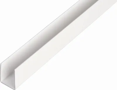 Zdjęcie produktu dla Alberts 484545 Profil U, plastikowy, biały, 1000 x 21 x 20 mm