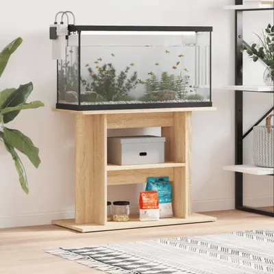 Produktbild von 2025 cloris Aquariumständer Sonoma-Eiche 80x35x60 cm Holzwerkstoff - Sonstiges Aquarienzubehör Sale2361635 1parcel