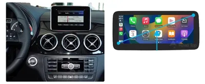 Zdjęcie produktu dla Wyświetlacz multimedialny, ekran 10,25 cala, kompatybilny z Benz CLA/GLA, obsługa CarPlay i Android Auto, 10,25 B LHD