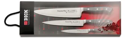 Produktbild von F. DICK Messerset Premier Plus 3-tlg. (3 Basis Messer, nichtrostend, 56° HRC)