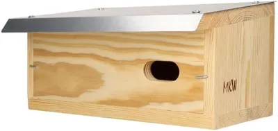 Produktbild von Nistkasten - Einzelner Klassischer Mauerseglerkasten Zur Aufputzmontage PREMIUM MKW - Stabiler nisthaus für Wildvögel und Gartenvögel - aus Nadelholz