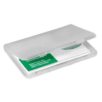 Image de SIGEL Etui pour cartes de visite transparent, pour jusqu'à 25 cartes de visite