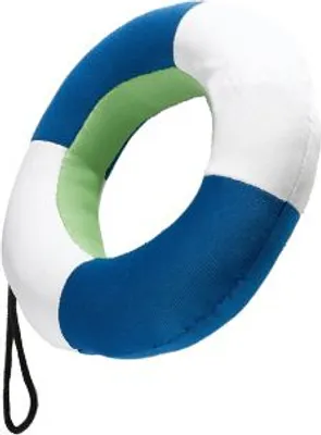 Produktbild von Hunde Wasserspielzeug Rettungsring 20 cm Neopren blau/grün