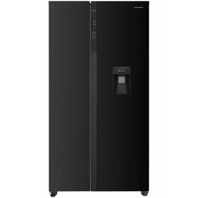 Produktbild von Heinner HSBS-HM529NFBKWDE++ Side-by-Side Kühlschrank mit Wasserspender 529L, No Frost, LED, Schwarz