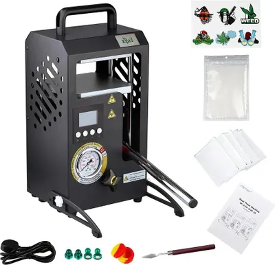 Produktbild von Heißpressmaschine, doppelte Heizplatten, präzise Temperaturkontrolle, LTQ KP-10, EU