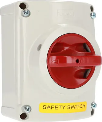 Obrázok produktu pre Spínač 40A 0-1 4P+E v kryte IP65 25509 Famatel