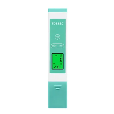 Produktbild von Wasserqualität Tester TDS EC Messgerät mit Temperaturanzeige 0–60°C LCD Display tragbar für Trinkwasser Pflanzenpflege