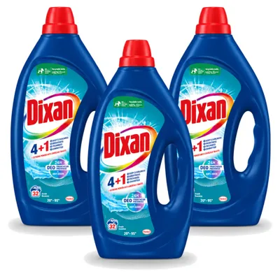 Produktbild von 3 x Dixan Flüssigwaschmittel Fresh Blue - Vorteilspackung - 3 Stücke