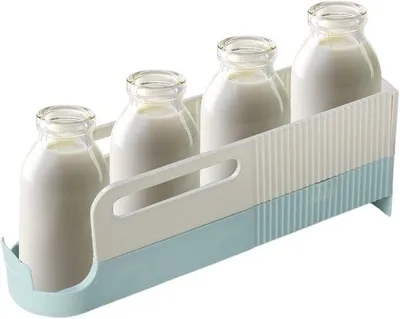 Produktbild von Famanu Getränkeorganizer für Kühlschrank – platzsparender Halter für Dosen und Flaschen