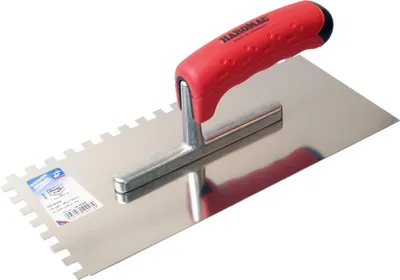 Obrázok produktu pre Hladítko 8 x 8 mm, ozubené, ERGO-TOP, dvojkomponentová rukoväť, nerezové