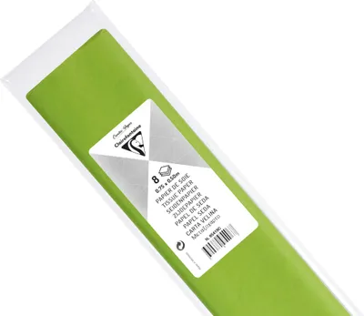 Produktbild von Clairefontaine 10x Seidenpapier, Pack. 8 Bogen 50x75cm - Apfelgrün 95419C