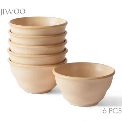 Produktbild von Schale set 6er Ø11,8cm Keramik Müslischale Dessertschalen Snackschale Schalen für 6 Personen Matt-Glasur Bowl Mikrowellen- und Spülmaschinengest