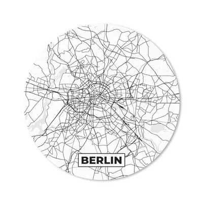 Produktbild von MuchoWow® Mauspad Mousepad Berlin - Karte - Stadtplan 20x20 cm - Mousepads - Maus Mat - Pad - Mausunterlage - Schreibtischmatte