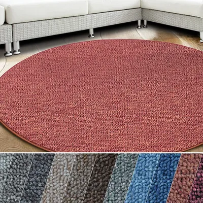 Zdjęcie produktu dla Łatwy w pielęgnacji dywan London z płaskim włosiem pętelkowym Terra 38 Round o średnicy 200 cm