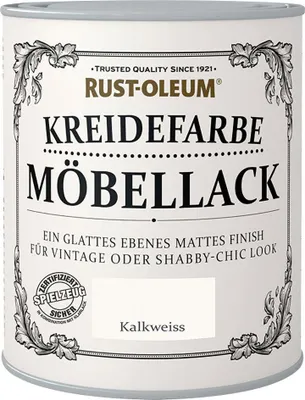 Produktbild von Rust-Oleum Kreidefarbe Möbellack 125 ml kalkweiß