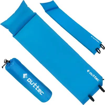 Produktbild von Outtec® Selbstaufblasende Isomatte, Luftmatratze, Schlafmatte - 186x53 cm - ultraleicht, waßerdicht Aufblasbare Matratze, Luftbett für Camping Outdoor