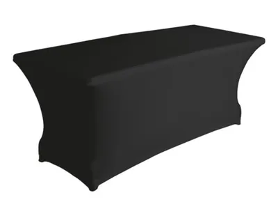 Produktbild von Perel Stretch Tischhülle Weiß 180 x 75 x 74 cm für rechteckige Tische elastische Abdeckung mit