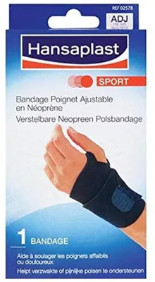Productafbeelding van Verstelbare neopreen armband voor sport - 2 x zwart