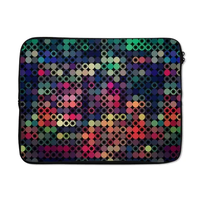 Produktbild von MuchoWow® Laptop Hülle 15 Zoll Sterne - Regenbogen - Punkte - Geometrie - Design Laptoptasche - Laptoptasche - Sleeve - Rundum-Schutz