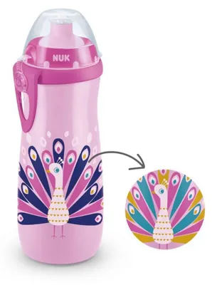 Produktbild von NUK Sportbecher Disney Pfau 450 ml
