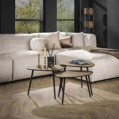 Produktbild von Hoyz – Couchtisch Metallic Bronze – Antik – 3er-Set