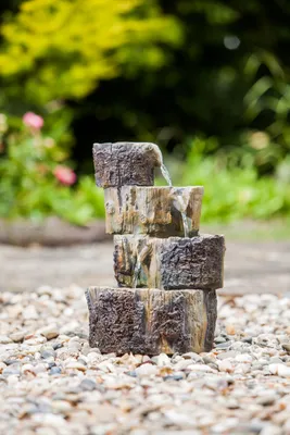 Produktbild von HEISSNER 016585-00, Braun, Terrace fountain, Polystone, LED, 250 l/h, 2,5 W