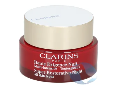 Zdjęcie produktu dla Clarins Super Restorative Night Cream, Krem na noc, Kobiety, Uniwersalne, Twarz, Przeciwstarzeniowy, Przeciw wągrom, Nawilżający, Liftingujący, Nawilżający, Odżywiający,..., 50+ lat(a)