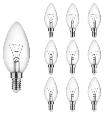Produktbild von Technik E14 Glühlampe B35 60W 570lm 2700K extra warmweiß 10 Stück dimmbar