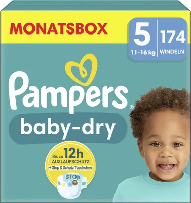 Produktbild von Pampers Windeln Größe 5 (11-16kg) Baby-Dry