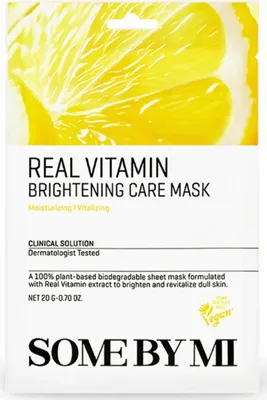 Image de SOME BY MI Real Vitamin Brightening Care Mask 20 g - masque éclaircissant pour le visage