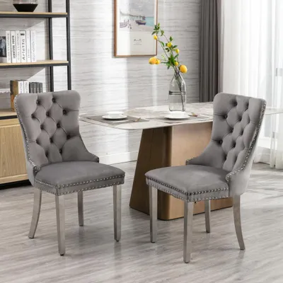 Produktbild von Esszimmerstuhl - Stuhl - Schalenstuhl - Küchenstuhl - Esszimmer-Set - Set aus 2 - Modernes Design