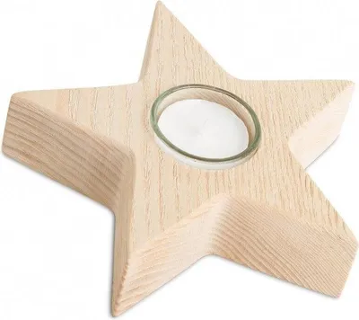 Produktbild von Sternleuchter Eichenholz