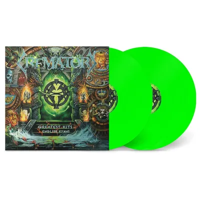 Obrázok produktu pre CREMATORY – Greatest Hits – Anglické hymny – 2LP NEONOVO ZELENÝ VINYL