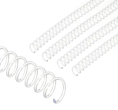 Bindespiralen 13 mm, 100 Stück, 105 Blatt, 3:1, transparent
