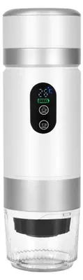 Obrázek produktu pro Přenosný espresovač – kávovar 3 v 1 – bezdrátový – digitální displej – zástrčka EU 110 V – bílý