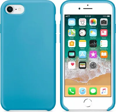 Produktbild von starfix Silikon-Tasche Schutz-Hülle Cover S-Case für iPhone 8 Plus / 7 Plus hellblau