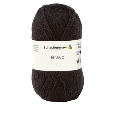 Immagine prodotto di Schachenmayr Bravo, 50g filati neri per lavorare a maglia a mano