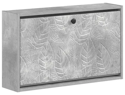Image de vidaXL Armoire à chaussures murale DELFT, 71 x 17 x 43 cm, en panneaux de fibres de bois