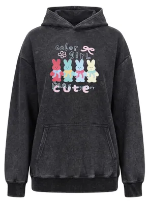 Zdjęcie produktu dla SUPSLIM - bluza z kapturem damska, czarna, rozmiar XL