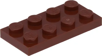 Produktbild von LEGO: 100 Platten, Größe 2x4 Noppen in Rotbraun