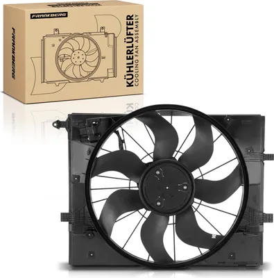 Produktbild von Frankberg 1x Motorkühller Einfachlüfter mit Kühlerlüfterrahmen Mercedes-Benz S-Klasse V222 W222 X222 C217